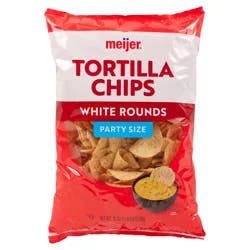 Meijer Family Size White Tortilla Chips - 18 oz