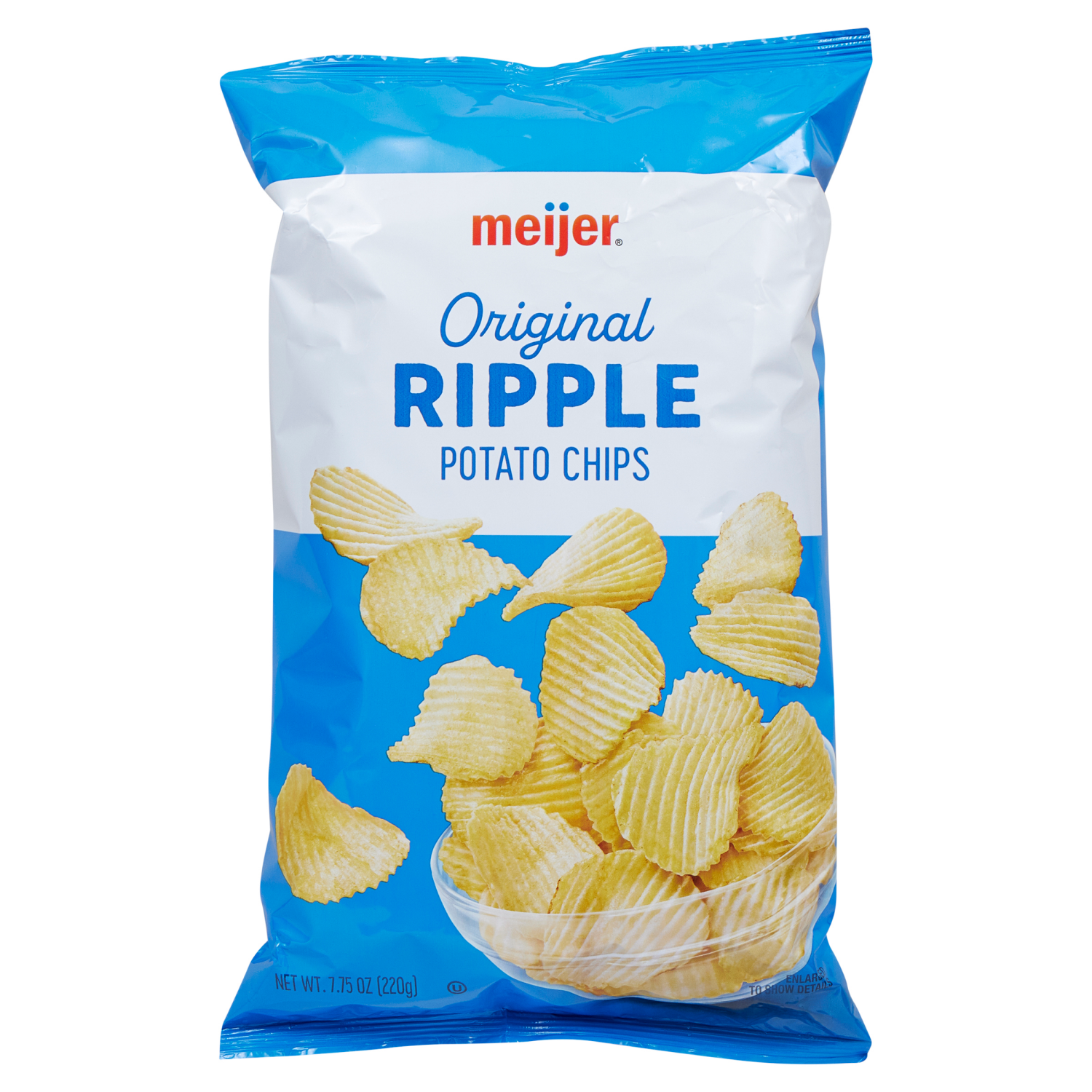 slide 6 of 6, Meijer Ripple Original Potato Chips, 7.75 oz
