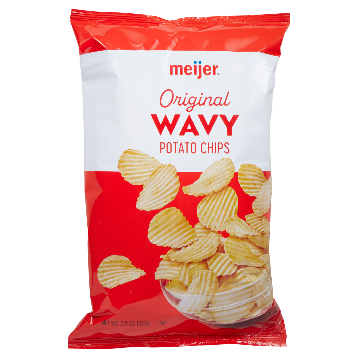 slide 5 of 6, Meijer Wavy Original Potato Chips, 7.75 oz, 7.75 oz