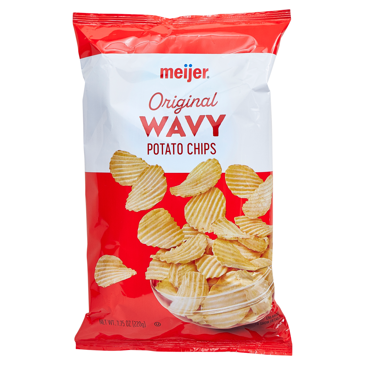 slide 6 of 6, Meijer Wavy Original Potato Chips, 7.75 oz, 7.75 oz