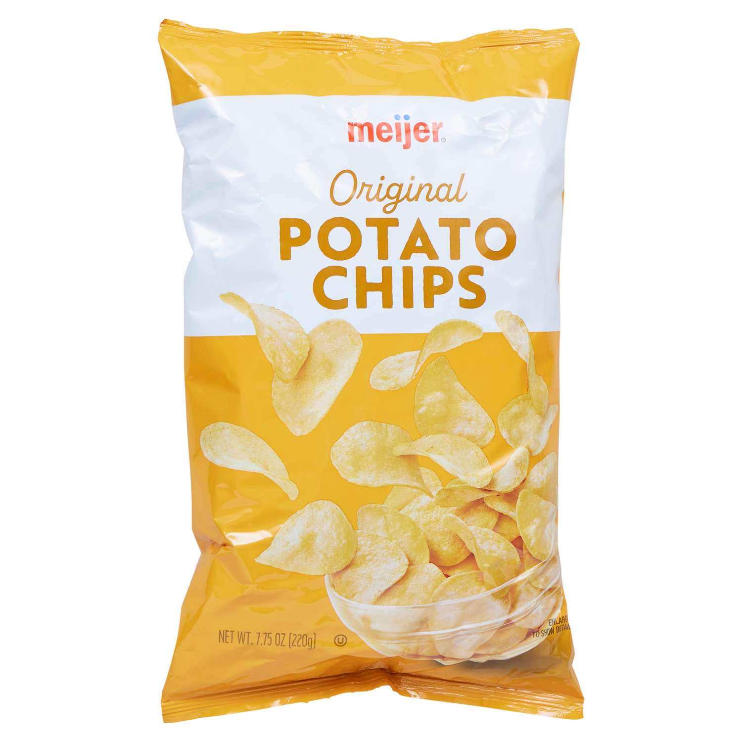 slide 5 of 6, Meijer Original Potato Chips - 7.75 oz, 7.75 oz