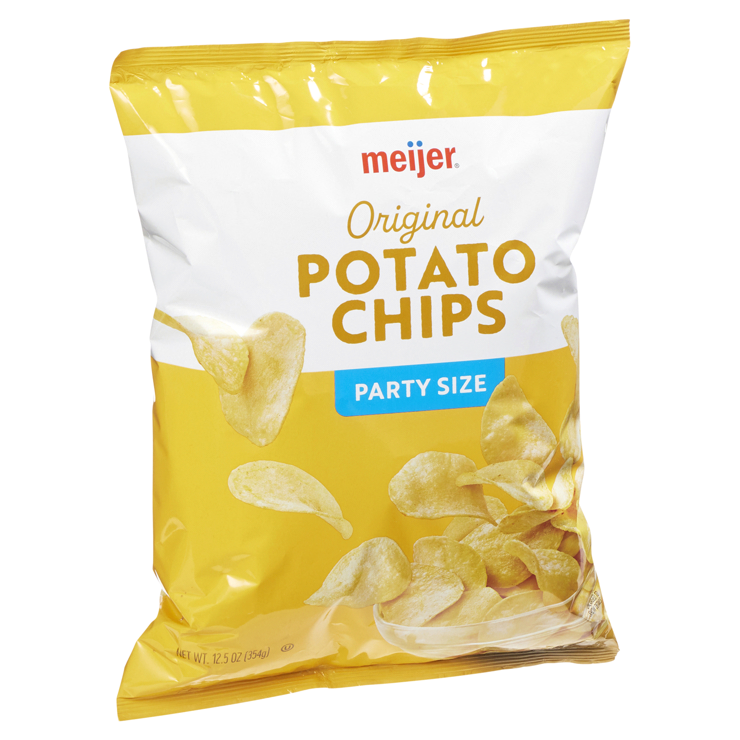 slide 4 of 5, Meijer Potato Chip Party Size Original, 12.5 oz