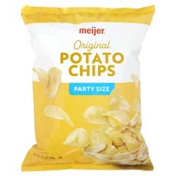 Meijer Potato Chip Party Size Original
