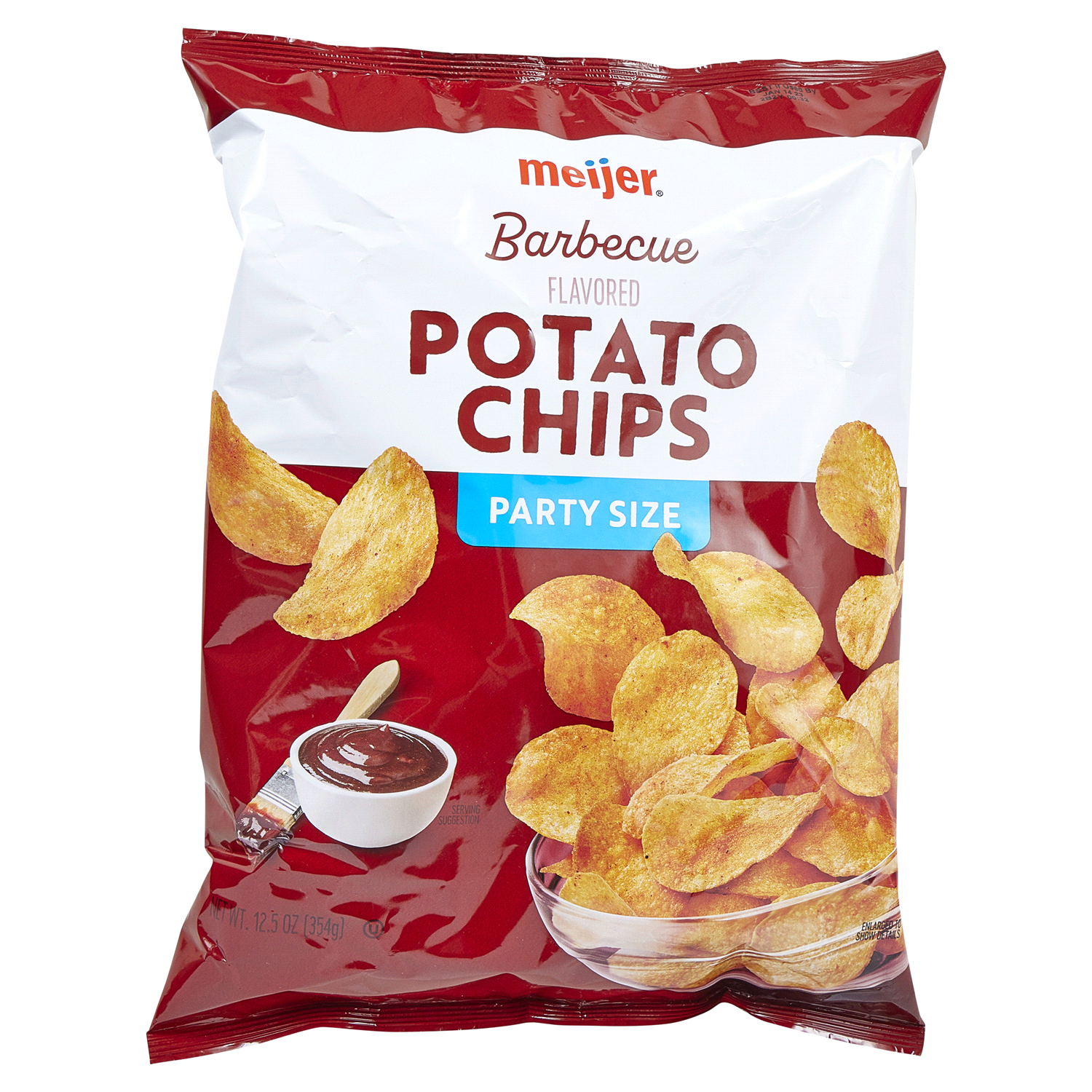 slide 4 of 4, Meijer Party Size BBQ Potato Chips, 12.5 oz, 12.5 oz