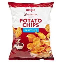 Meijer Party Size BBQ Potato Chips, 12.5 oz