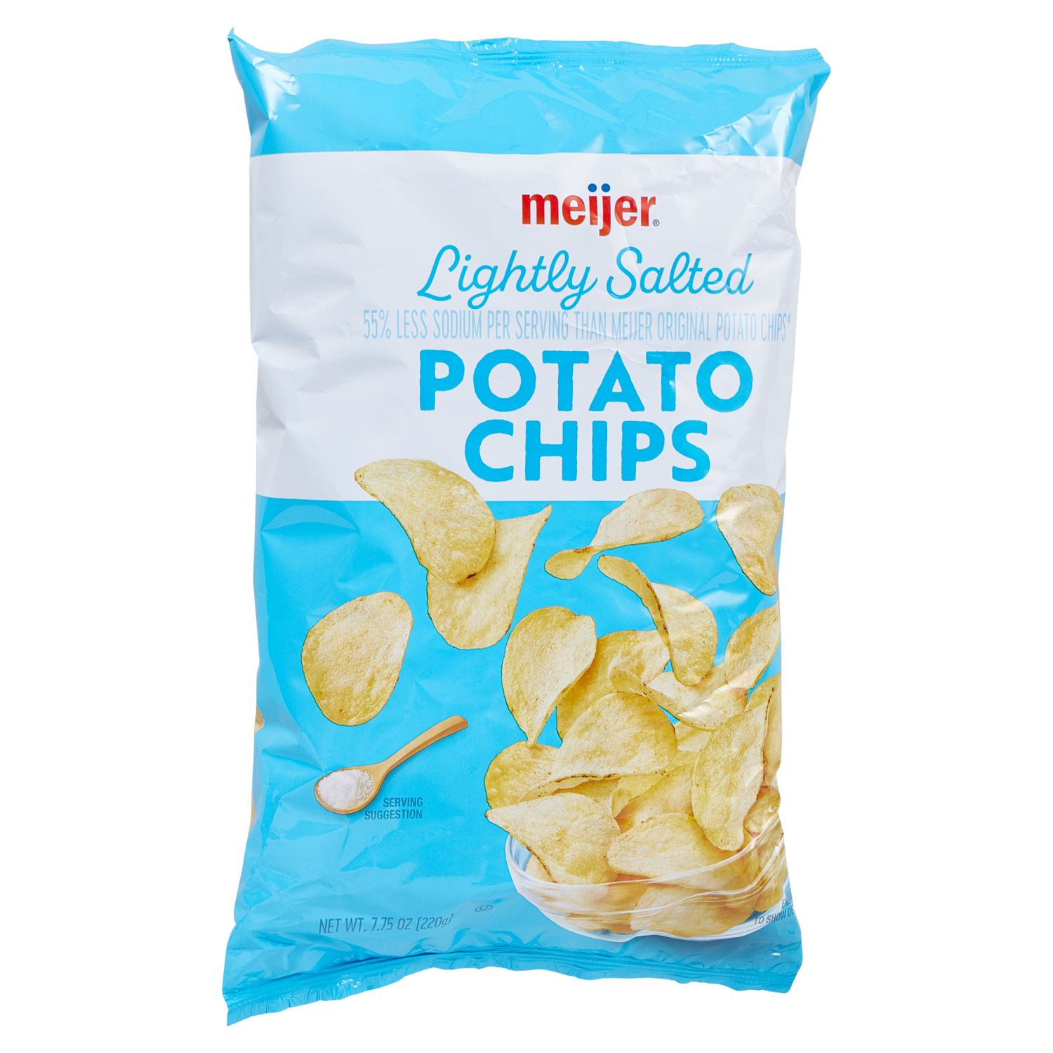 slide 6 of 6, Meijer Lightly Salted Potato Chips, 7.75 oz