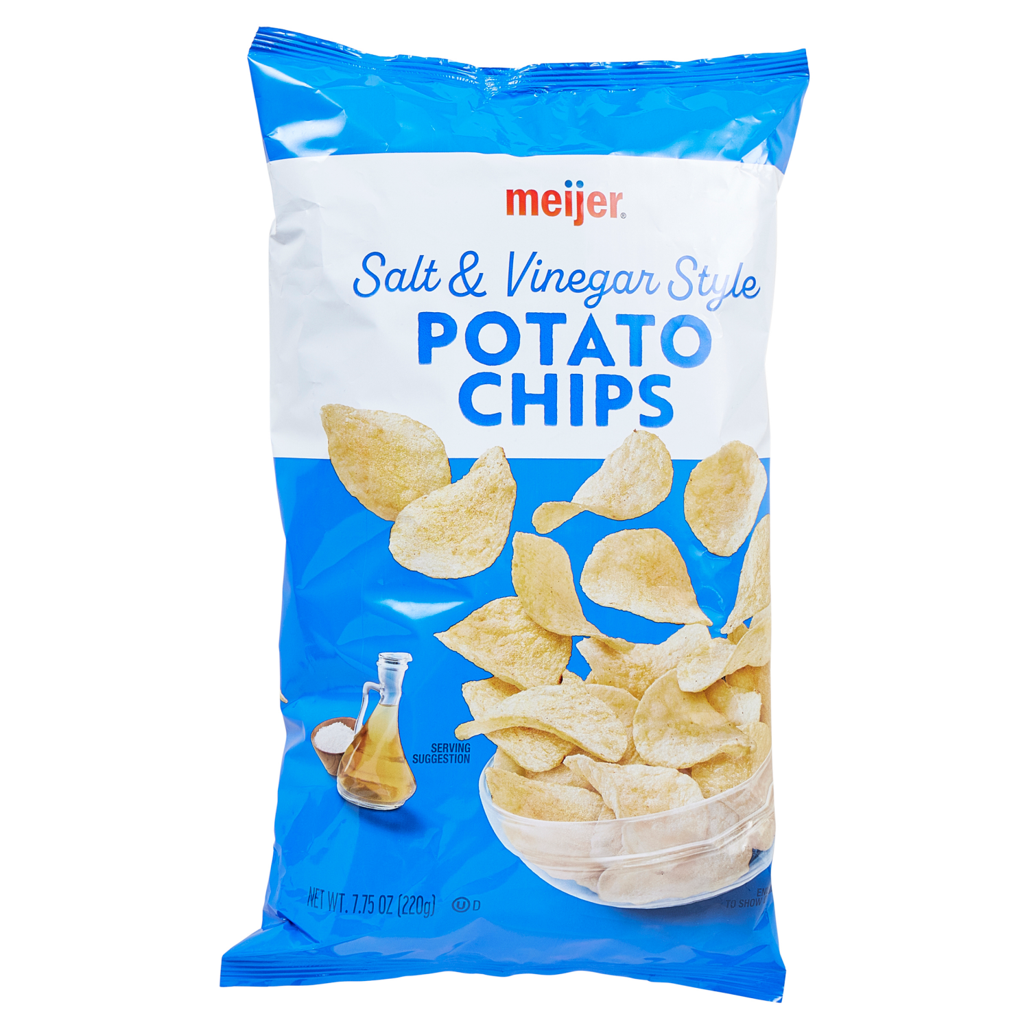 slide 5 of 6, Meijer Salt & Vinegar Potato Chips, 7.75 oz