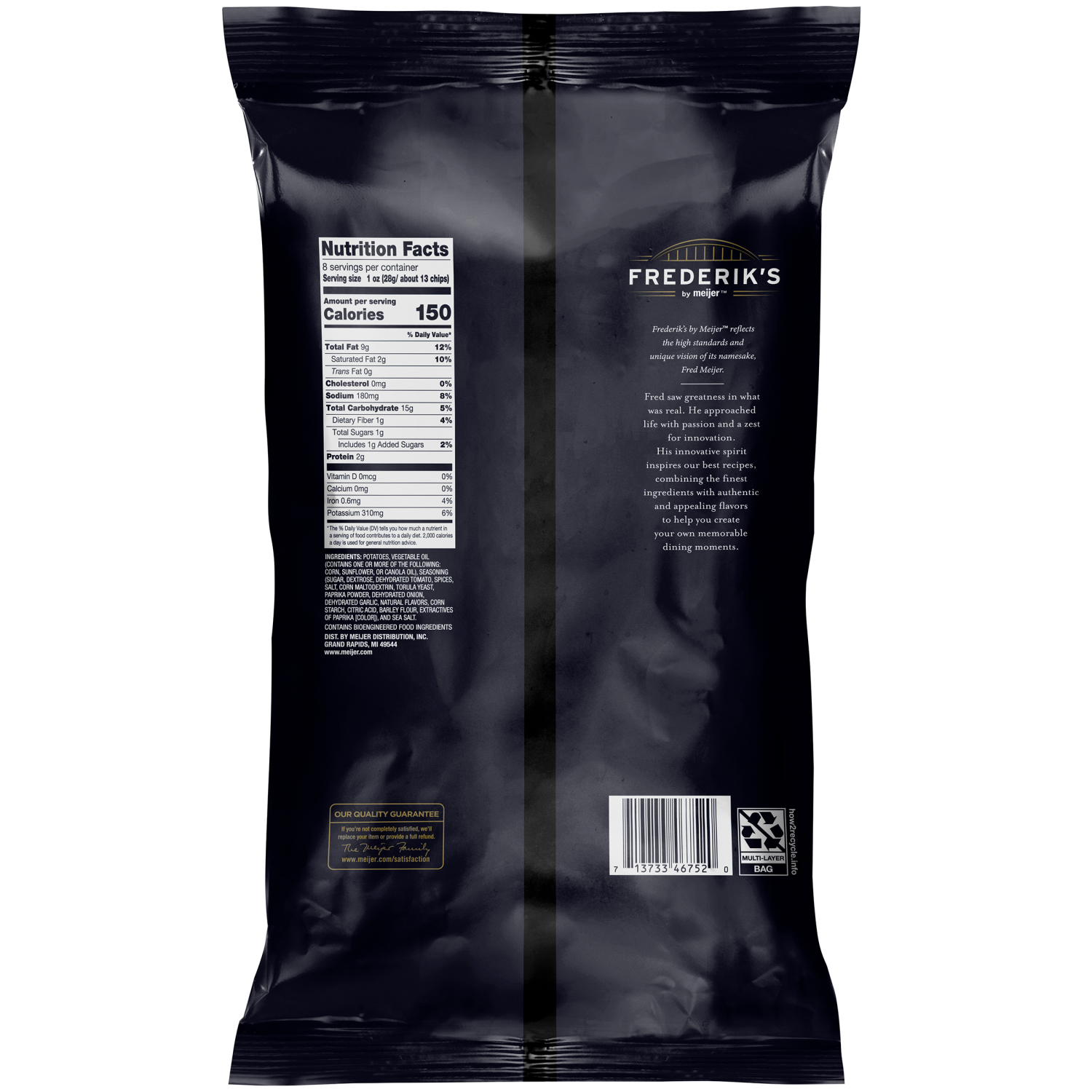 slide 2 of 2, FREDERIKS BY MEIJER Frederik's by Meijer Mesquite BBQ Kettle Chips, 8 oz