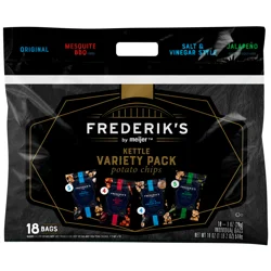 Frederik's by Meijer Kettle Chips Variety Pack - 18 ct; 18 oz