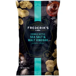 FREDERIKS BY MEIJER Frederik's by Meijer Crinkle Kettle Chips Sea Salt & Malt Vinegar