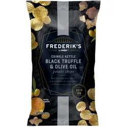 Frederik's by Meijer Crinkle Kettle Chips Black Truffle & Olive Oil