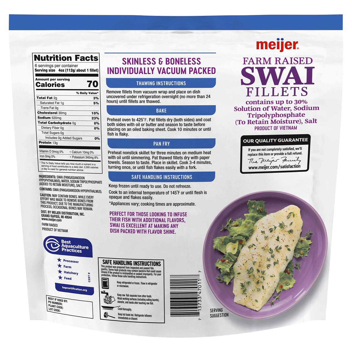 slide 2 of 2, Meijer Swai 24oz, 24 oz