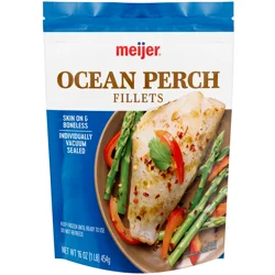 Meijer Ocean Perch Fillets, Skin-On, 1 lb