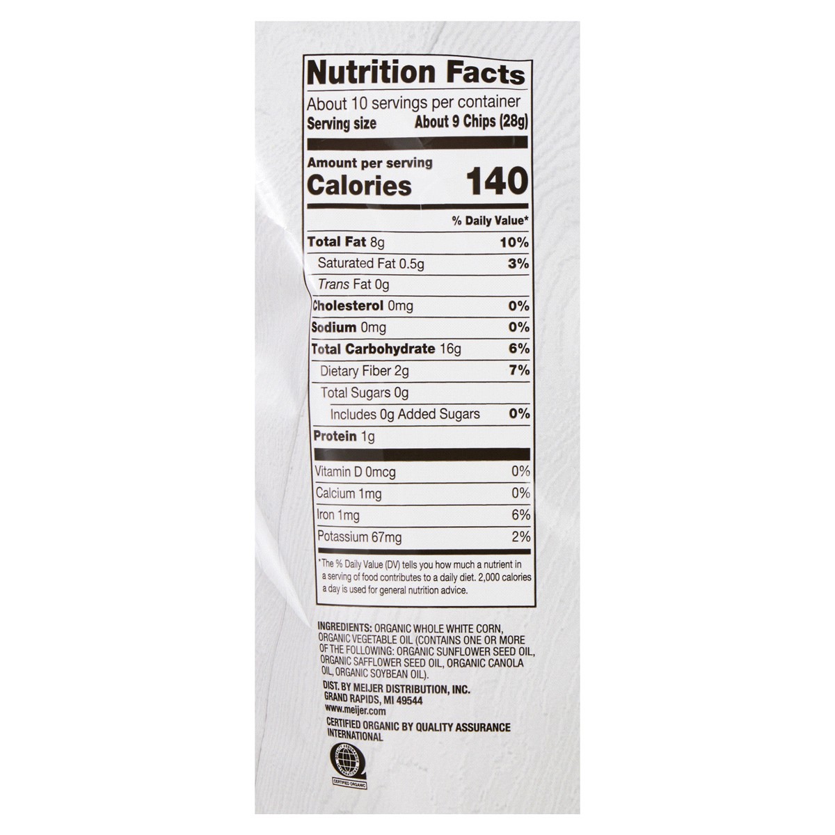 slide 8 of 9, True Goodness Org Tort Chip Rest No Salt - 10.1 oz, 10.1 oz