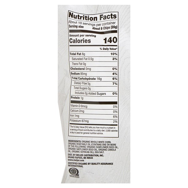 slide 9 of 9, True Goodness Org Tort Chip Rest Sea Salt, 10.1 oz