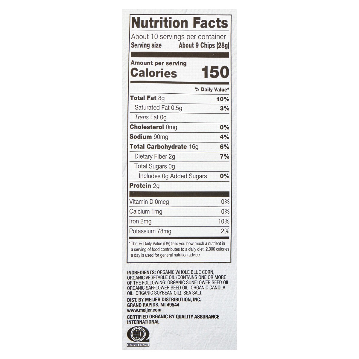 slide 4 of 25, True Goodness Org Tort Chip Blue Corn 10.1oz, 10.1 oz