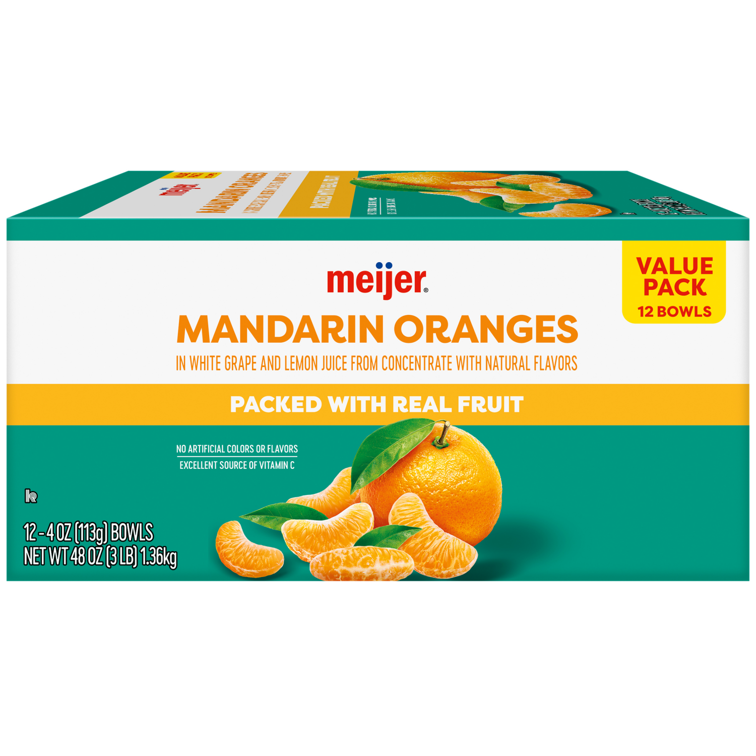 slide 3 of 7, Meijer Mandarin Oranges In 100% Fruit Juice 12/4Oz, 12 ct; 4 oz