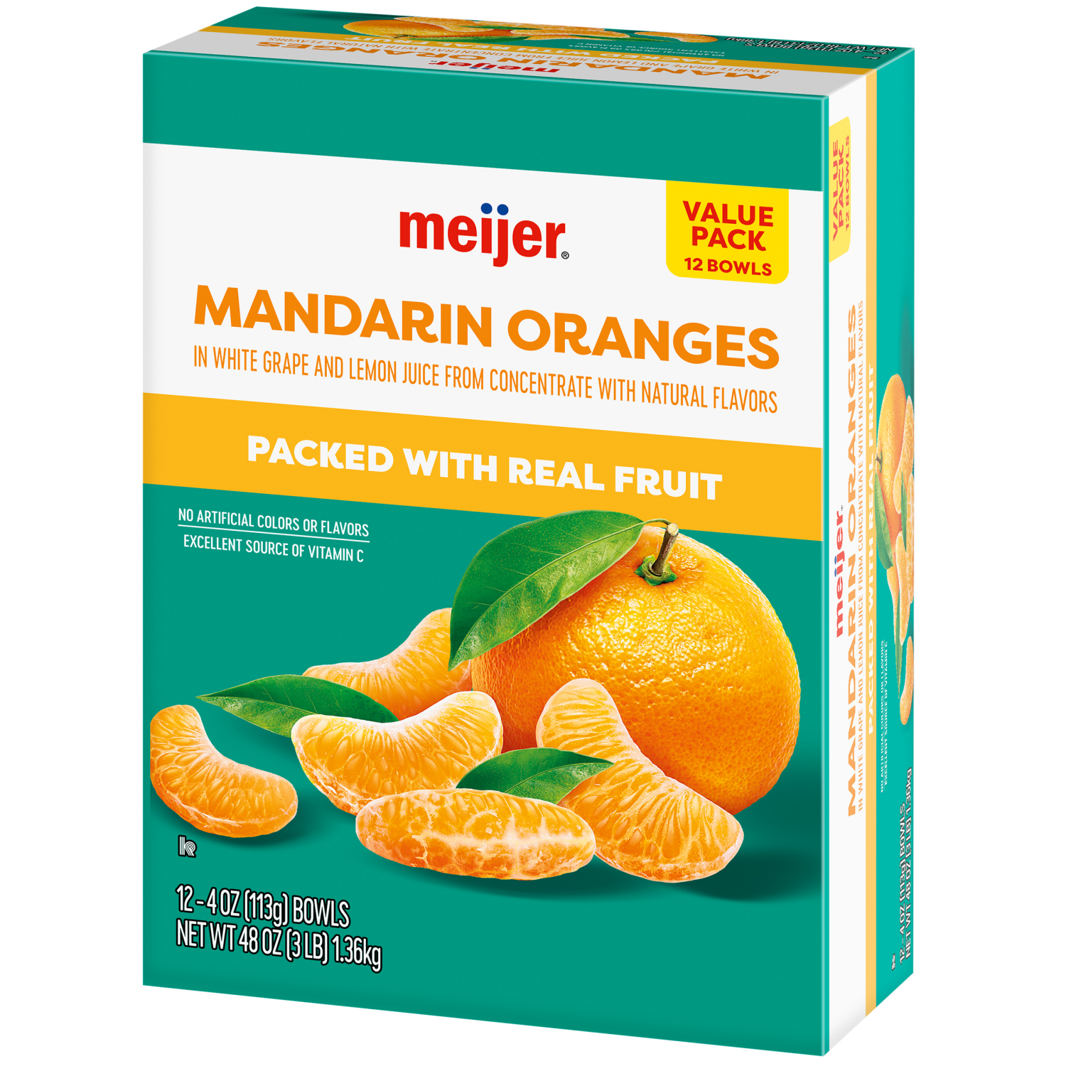 slide 6 of 7, Meijer Mandarin Oranges In 100% Fruit Juice 12/4Oz, 12 ct; 4 oz