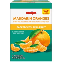 Meijer Mandarin Oranges In 100% Fruit Juice 12/4Oz