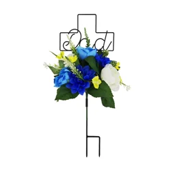 Meijer Corporate Seasonal Mcs Memorial Metal Wire Cross Stake Dad
