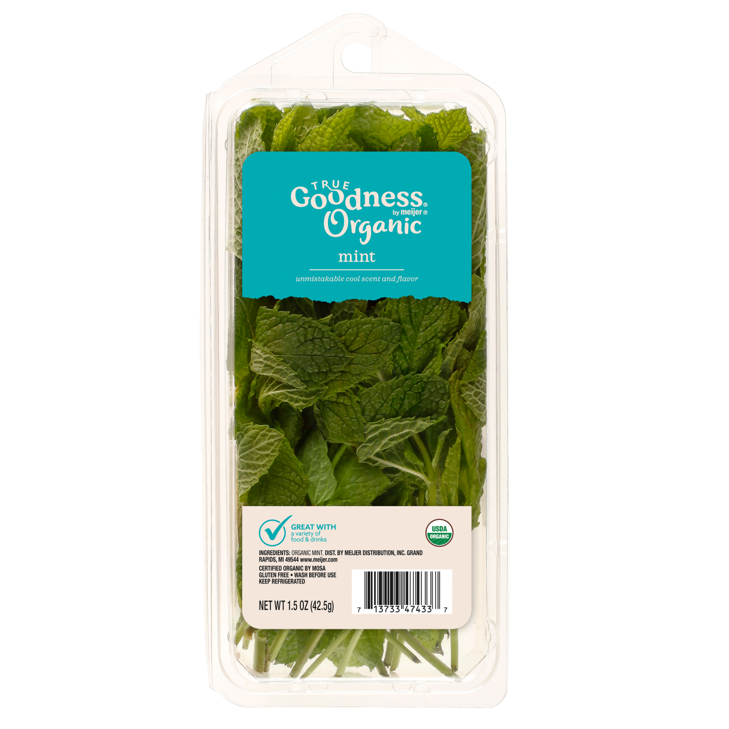 slide 1 of 2, True Goodness Organic Mint, 1.5 oz., 1.5 oz