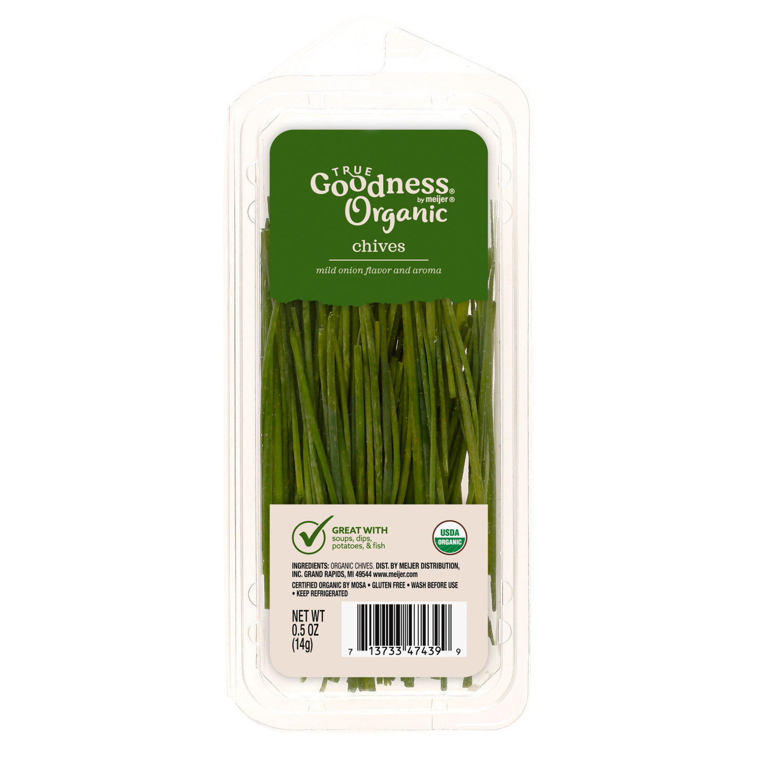 slide 1 of 2, True Goodness Organic Chives, 0.5 oz., 0.5 oz