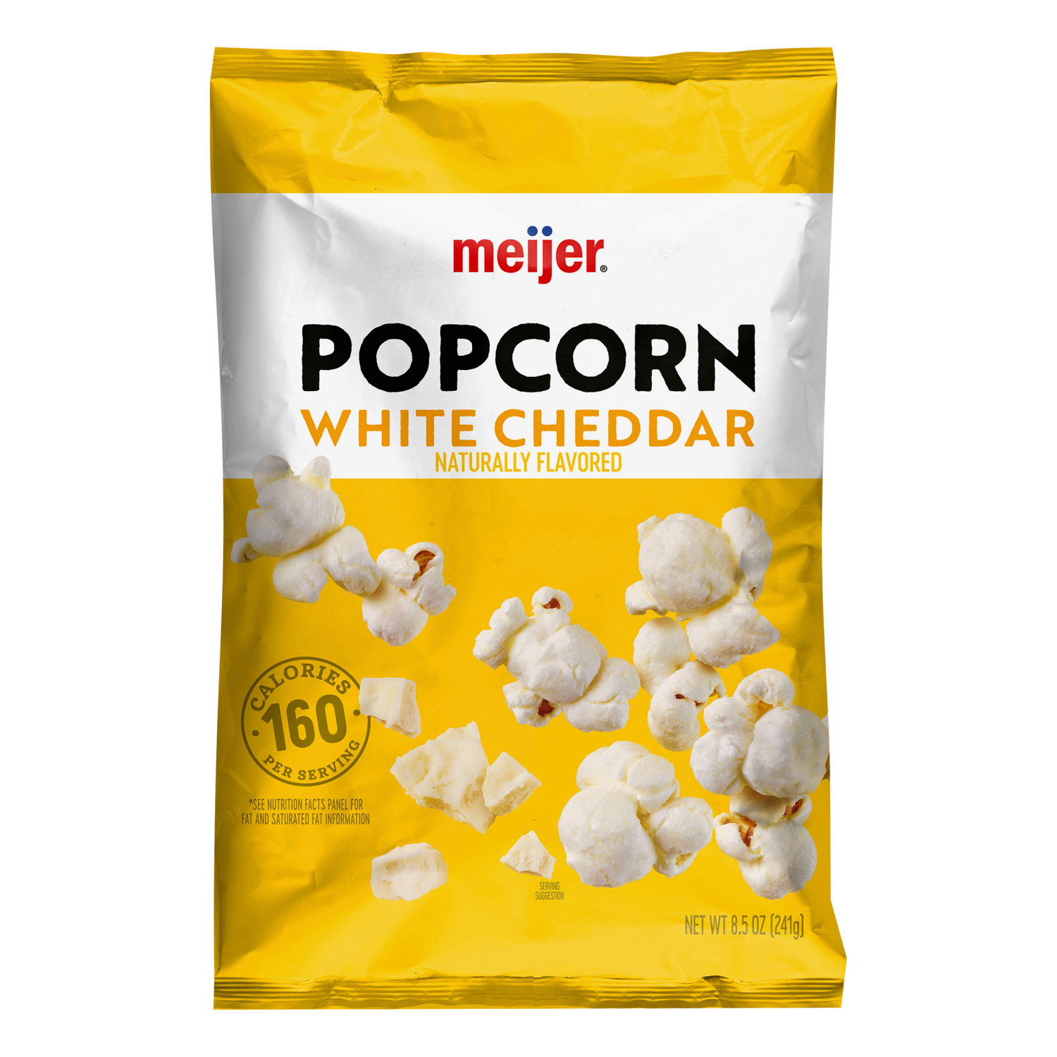 slide 1 of 1, Meijer Popcorn, White Cheddar, 8.5 oz