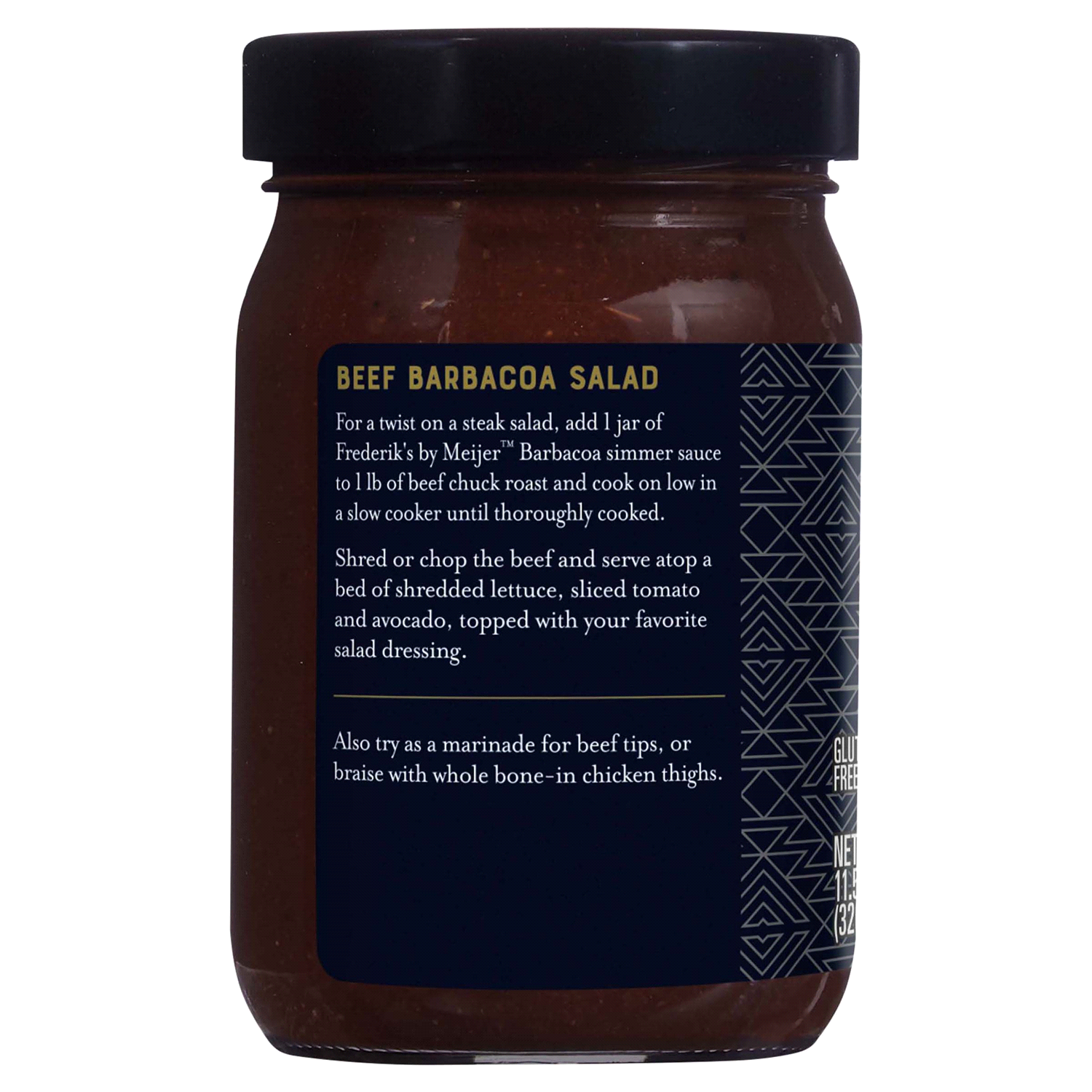 slide 2 of 3, FREDERIKS BY MEIJER Frederik's by Meijer Barbacoa Cooking Sauce, 11.5 oz