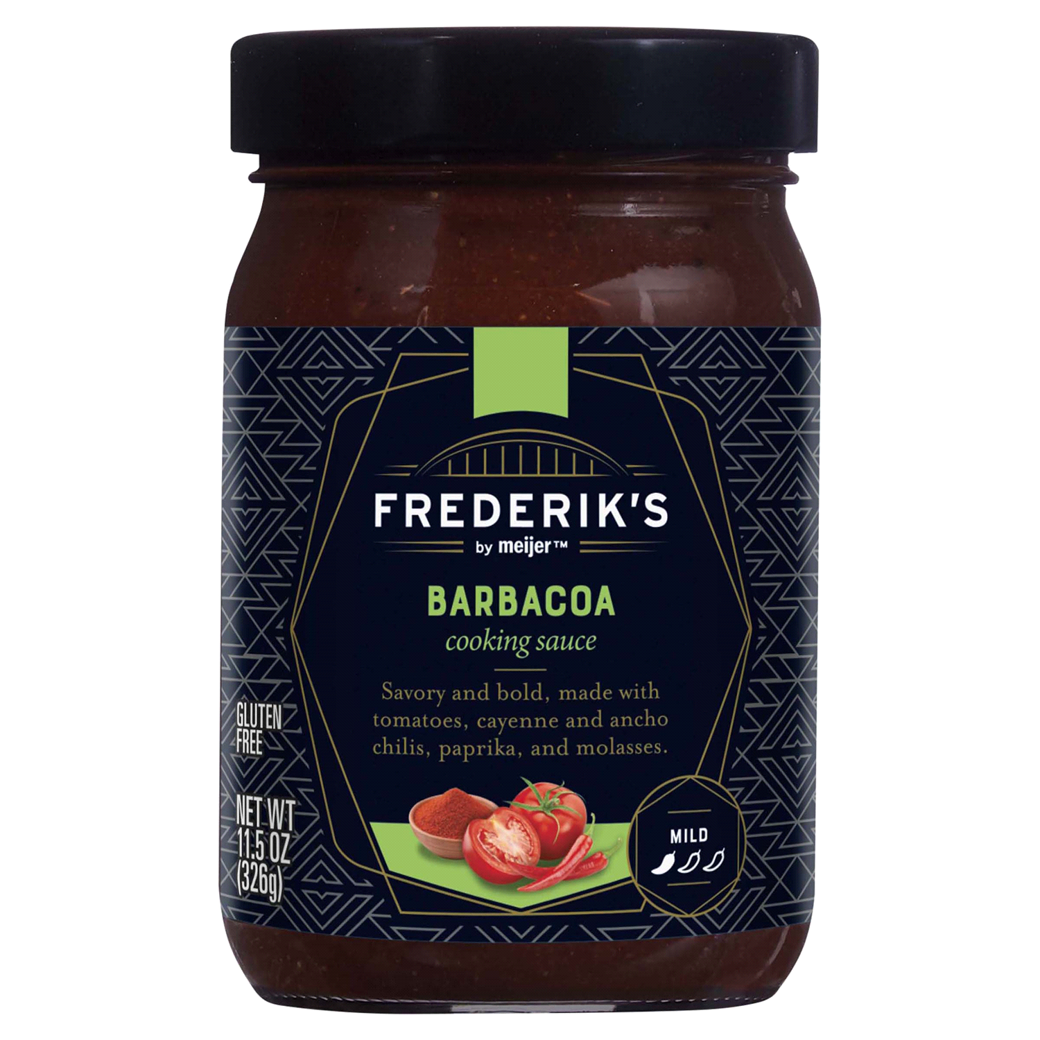 slide 1 of 3, FREDERIKS BY MEIJER Frederik's by Meijer Barbacoa Cooking Sauce, 11.5 oz