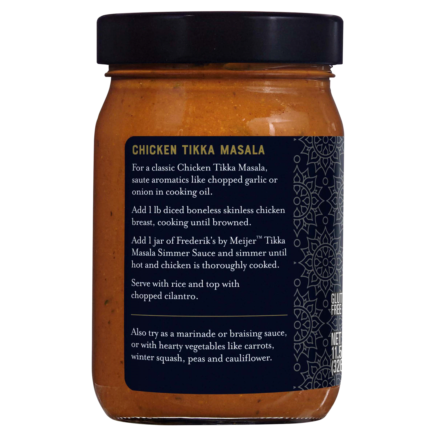 slide 2 of 3, FREDERIKS BY MEIJER Frederik's by Meijer Tikka Masala Simmer Sauce, 11.5 oz