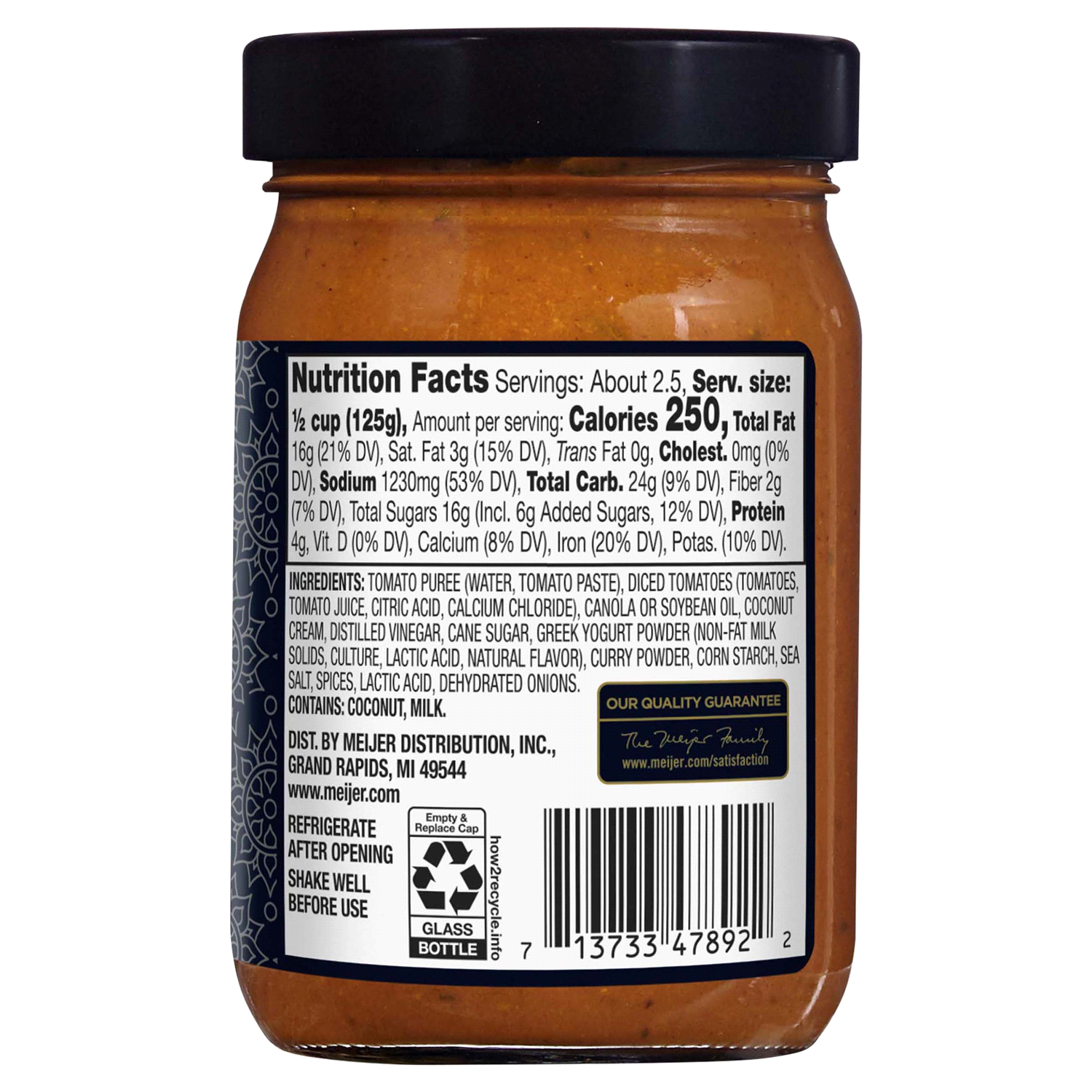 slide 3 of 3, FREDERIKS BY MEIJER Frederik's by Meijer Tikka Masala Simmer Sauce, 11.5 oz