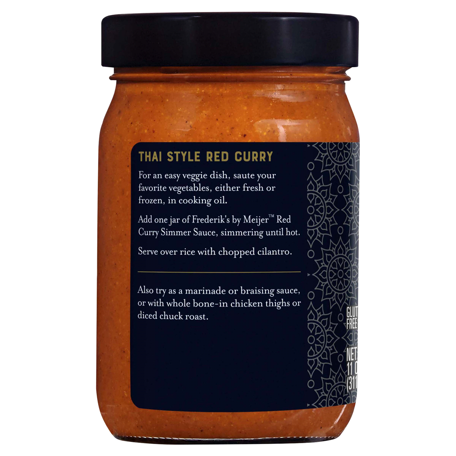 slide 2 of 3, FREDERIKS BY MEIJER Frederik's by Meijer Red Curry Simmer Sauce, 11 oz