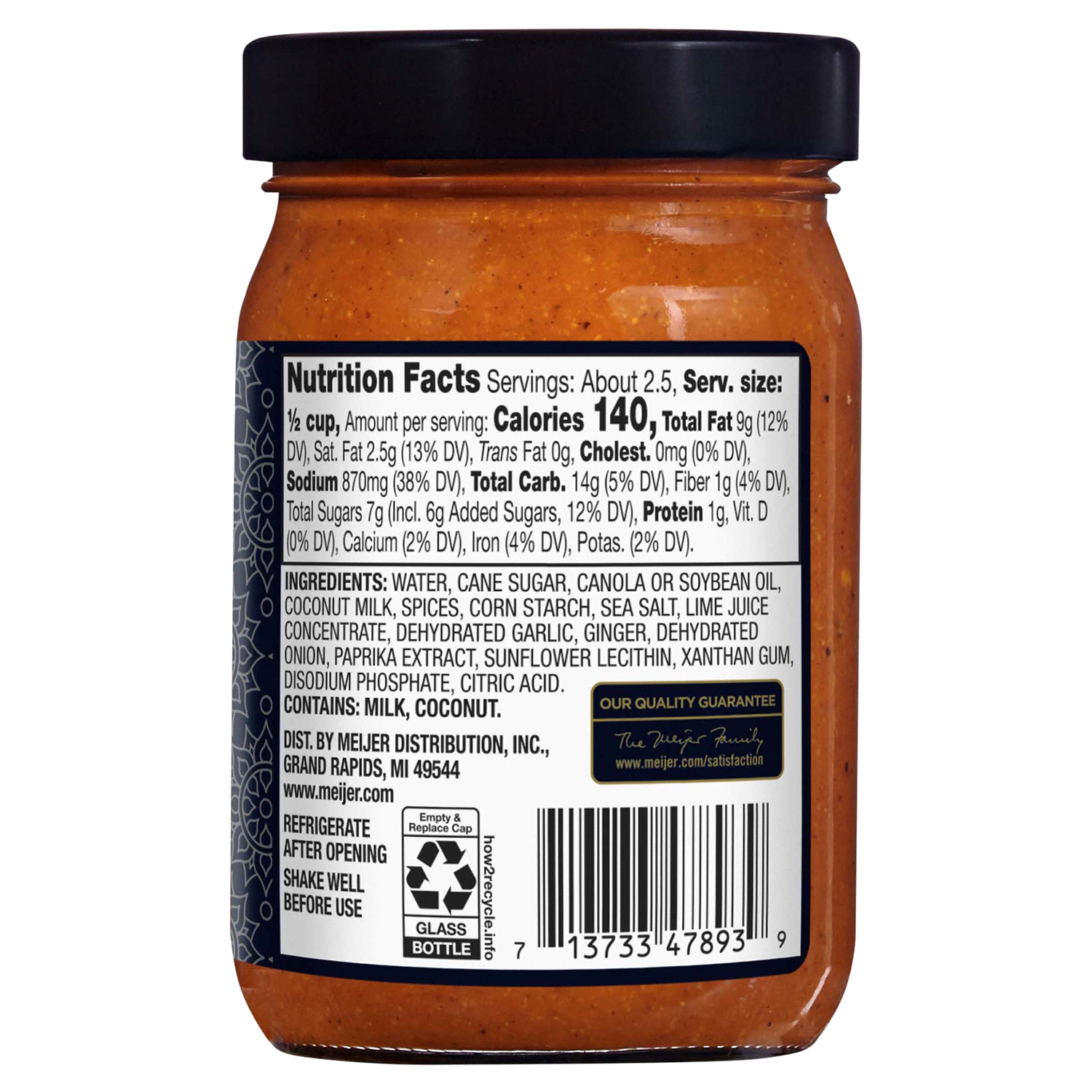 slide 3 of 3, FREDERIKS BY MEIJER Frederik's by Meijer Red Curry Simmer Sauce, 11 oz