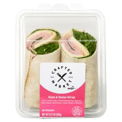 Crafted Market By Meijer Ham And Swiss Wrap 9.27 Oz.