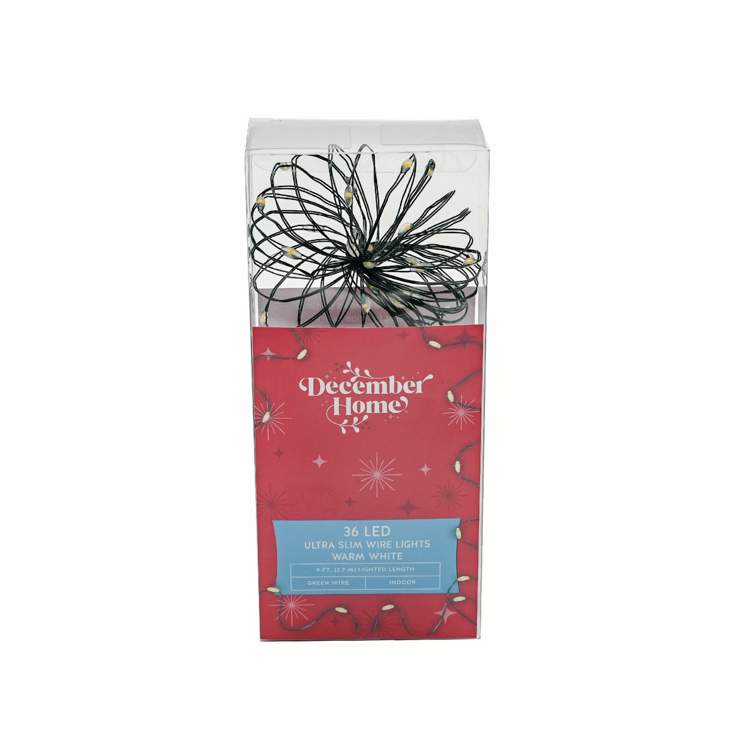 slide 4 of 5, December Home LED Ultra Wire Light Set /, Assorted Styles, 36 ct; 9 ft