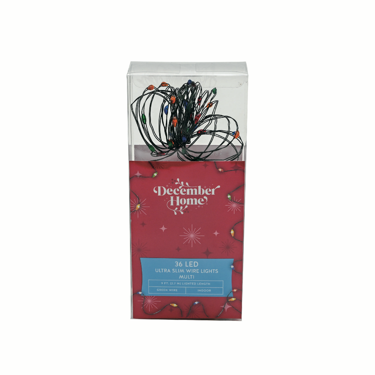 slide 5 of 5, December Home LED Ultra Wire Light Set /, Assorted Styles, 36 ct; 9 ft