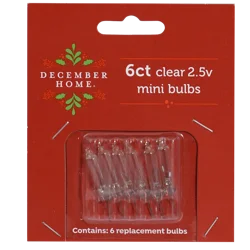 December Home Clear 2.5v Mini Replacement Bulb Lights