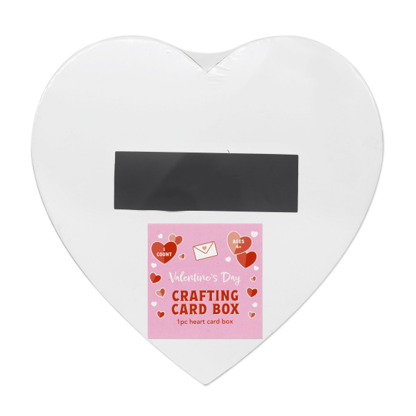 slide 8 of 21, Valentine's Day White Heart-Shaped Mailbox, 1 ct