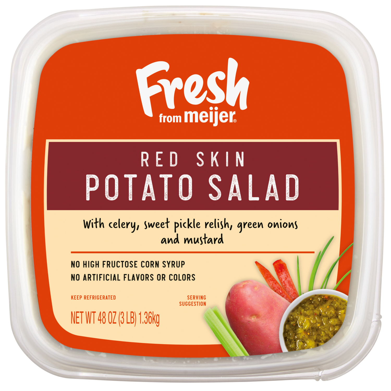 slide 4 of 4, Fresh from Meijer Redskin Potato Salad, 48 oz, 48 oz