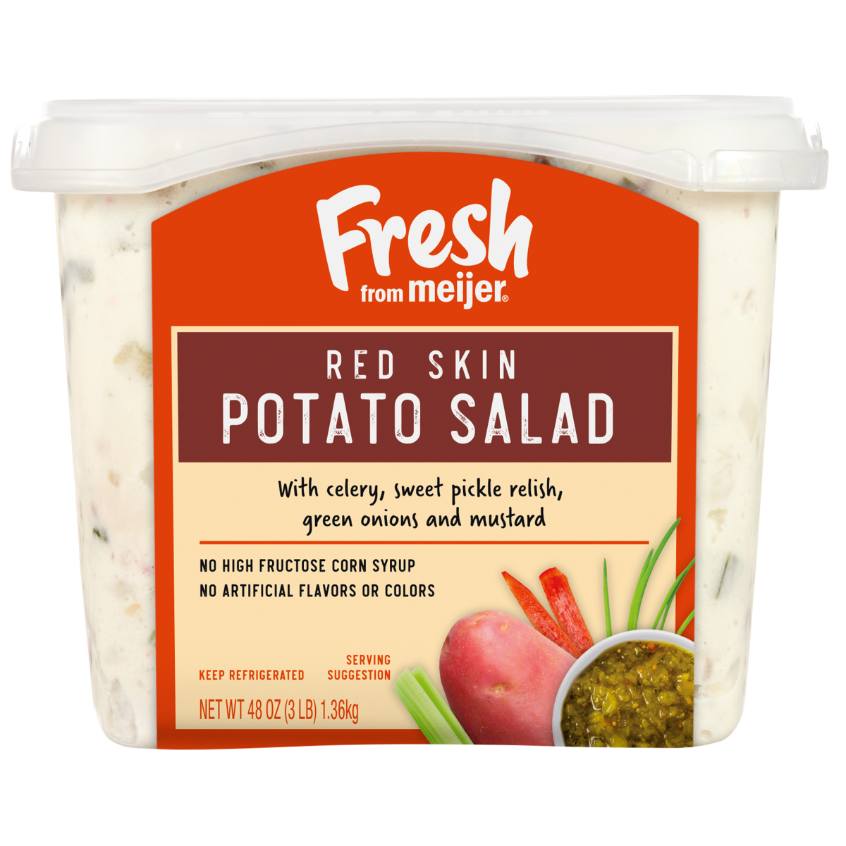 slide 1 of 13, Fresh from Meijer Redskin Potato Salad, 48 oz, 48 oz