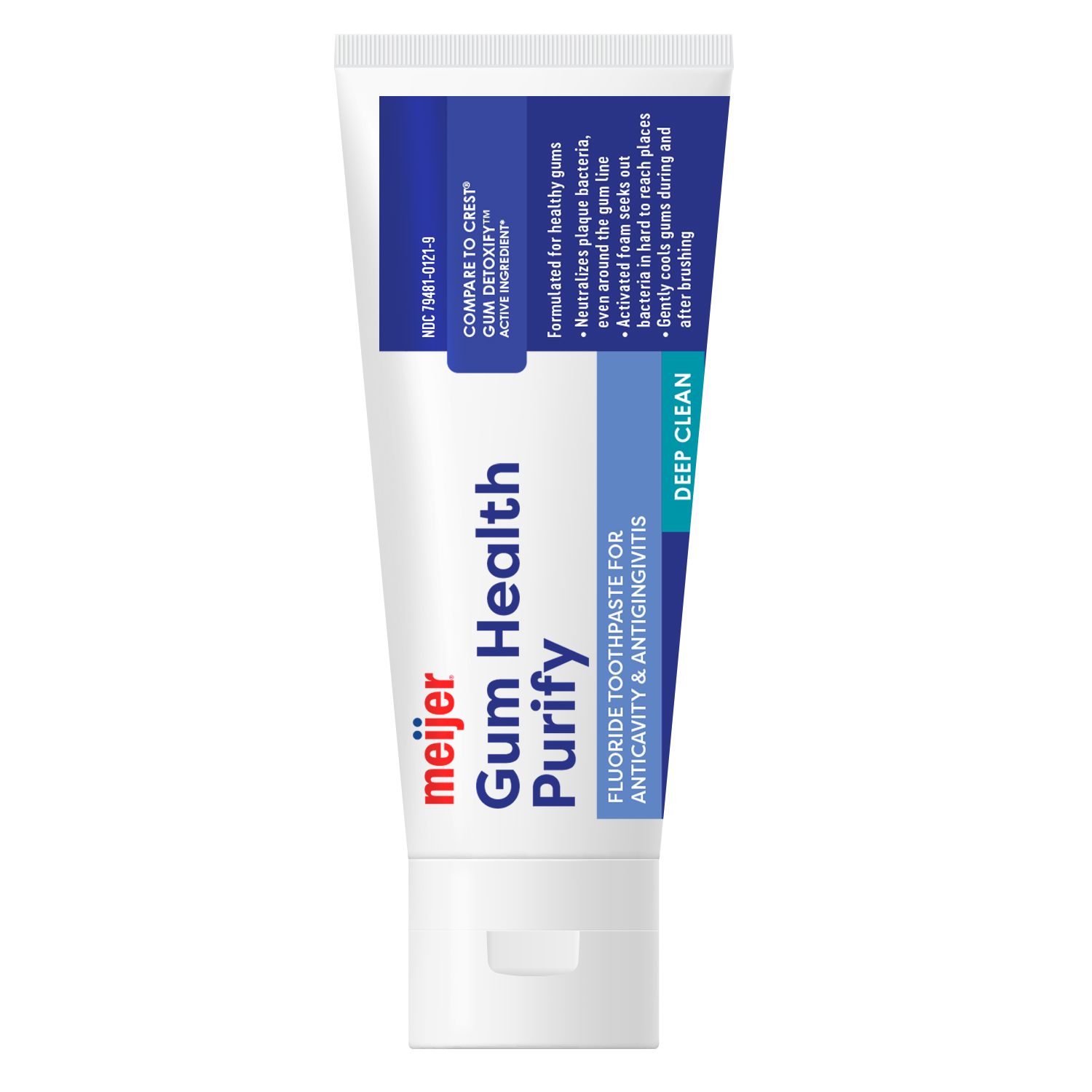 slide 3 of 3, MEIJER GUM DETOXIFY TOOTHPASTE, 4.1 oz