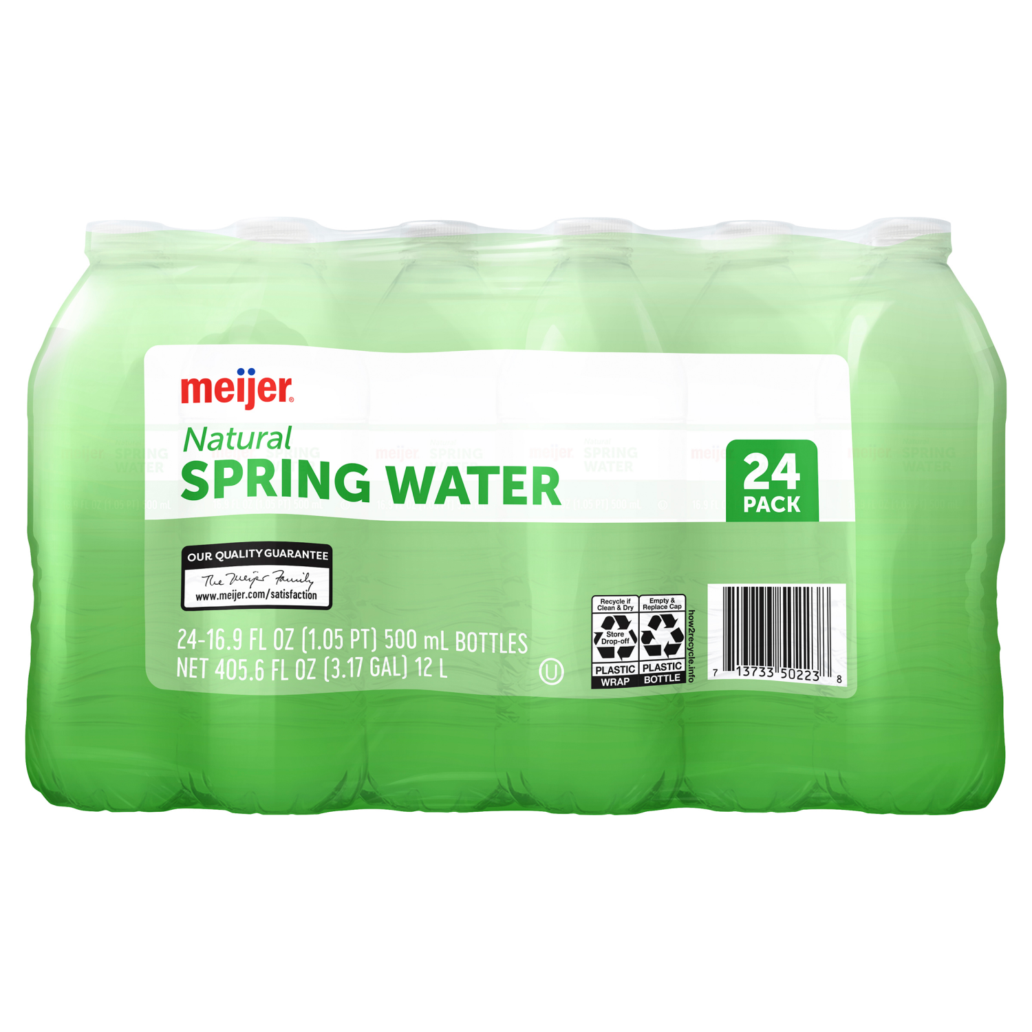 slide 2 of 2, Meijer Natural Spring Water Bottles - 24 ct; 16.9 oz, 24 ct; 16.9 oz