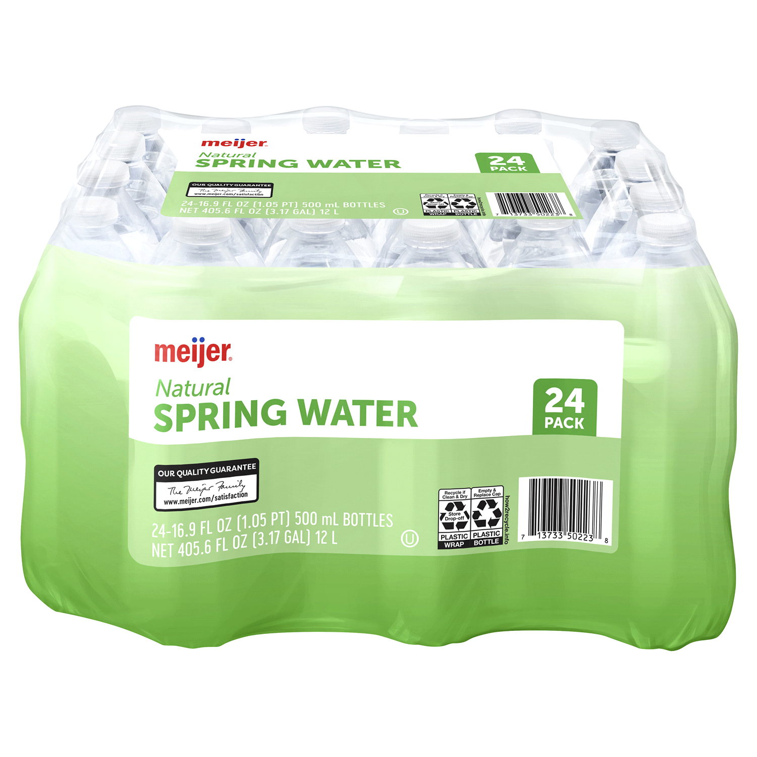 slide 2 of 2, Meijer Natural Spring Water Bottles - 24 ct; 16.9 oz, 24 ct; 16.9 oz