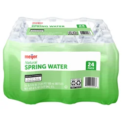 Meijer Natural Spring Water Bottles - 24 ct; 16.9 oz