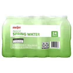 Meijer Natural Spring Water Bottles - 24 ct; 16.9 oz