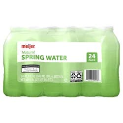 Meijer Natural Spring Water Bottles - 24 ct; 16.9 oz