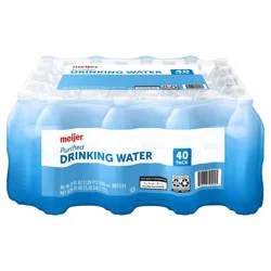 Purified Drinking Water Bottles 40 Pack, 16.9 Oz