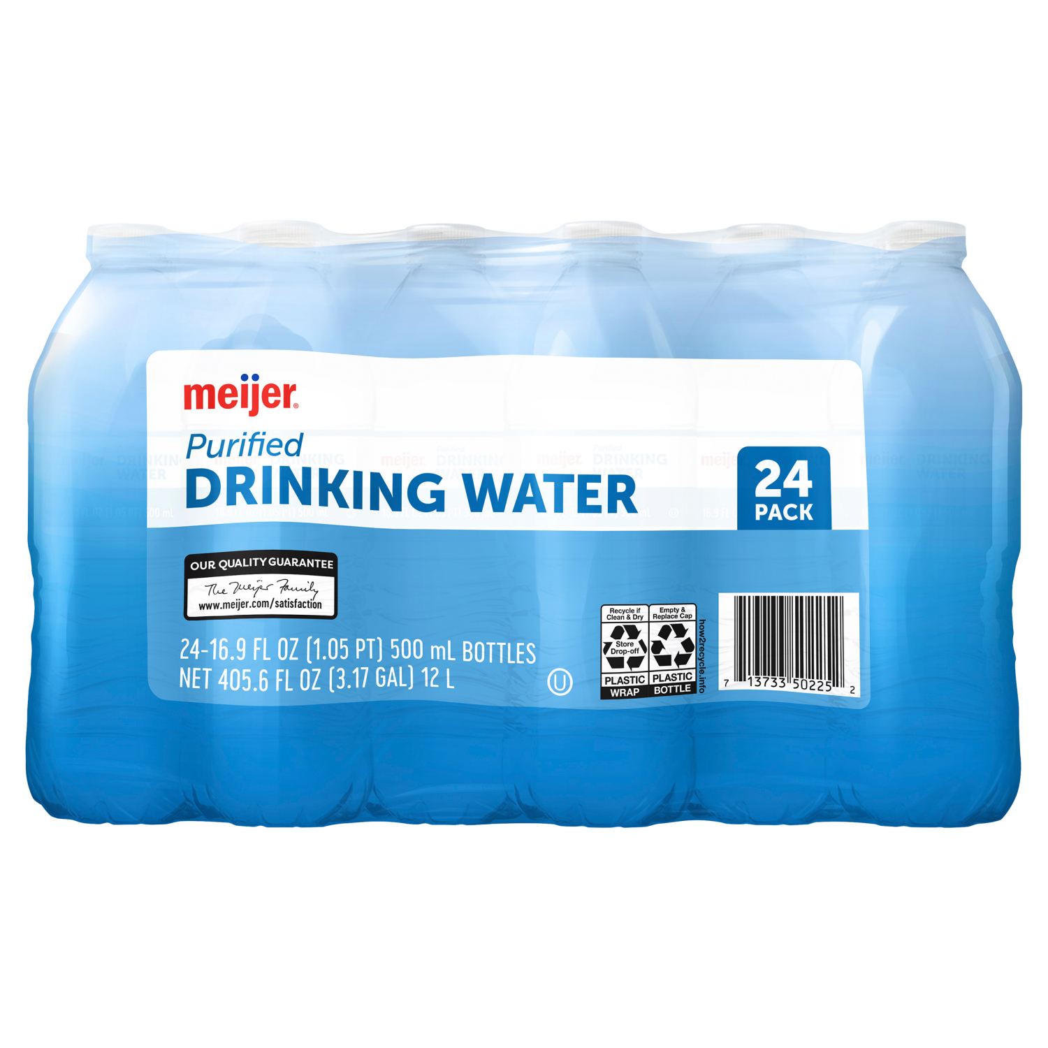 slide 2 of 2, Meijer Purified Drinking Water Bottles - 24 ct; 16.9 oz, 24 ct; 16.9 oz