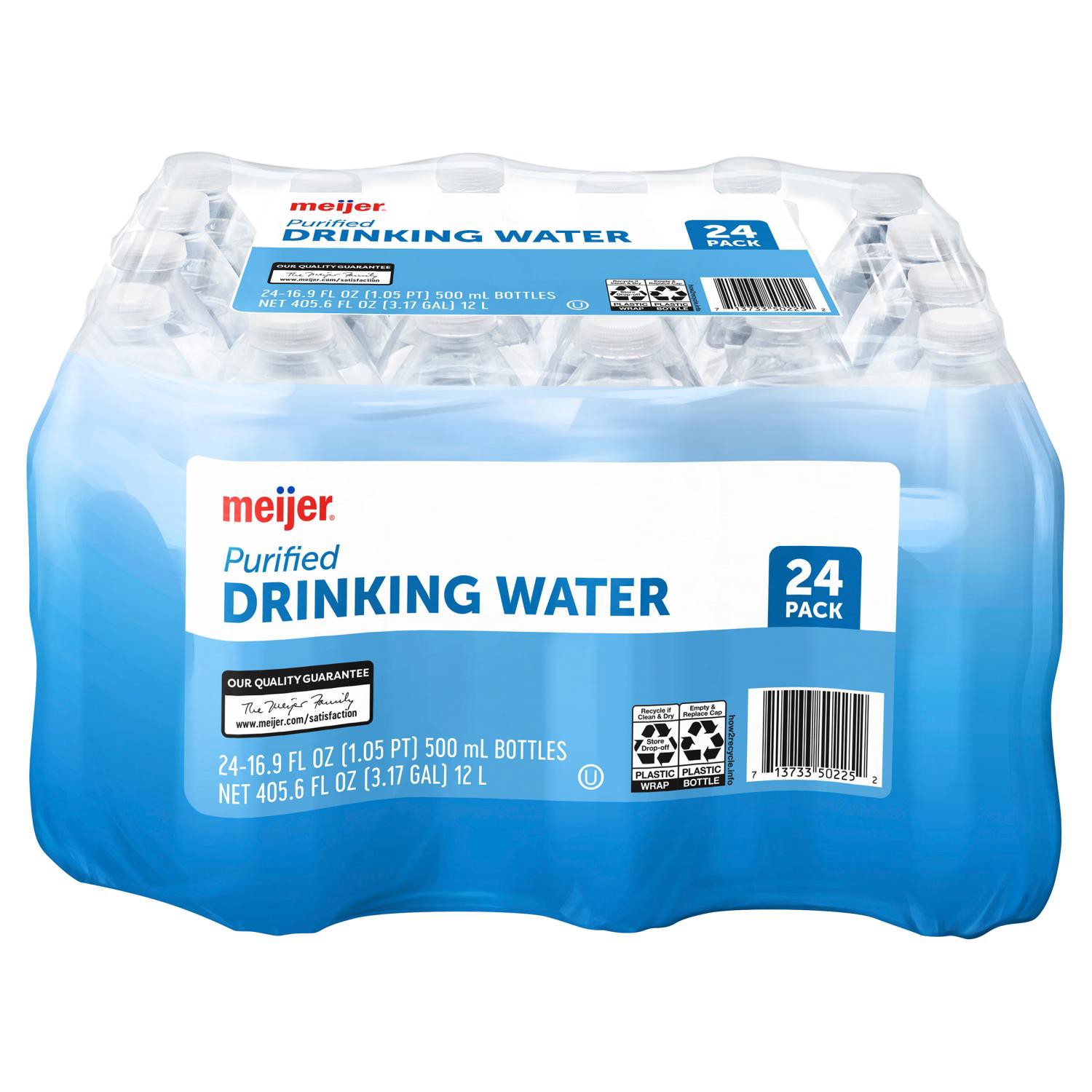 slide 1 of 2, Meijer Purified Drinking Water Bottles 24-Pack, 16.9 Oz, 16.9 oz