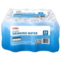 Meijer Purified Drinking Water Bottles 24-Pack, 16.9 Oz